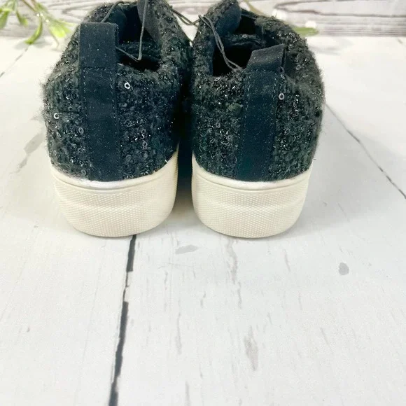Dolce Vita Black Sparkly Low Top Sneakers - Picture 4 of 11